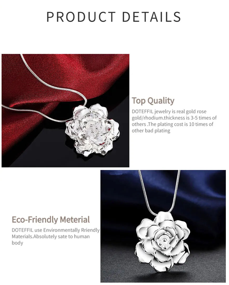 Flower Pendant Necklace