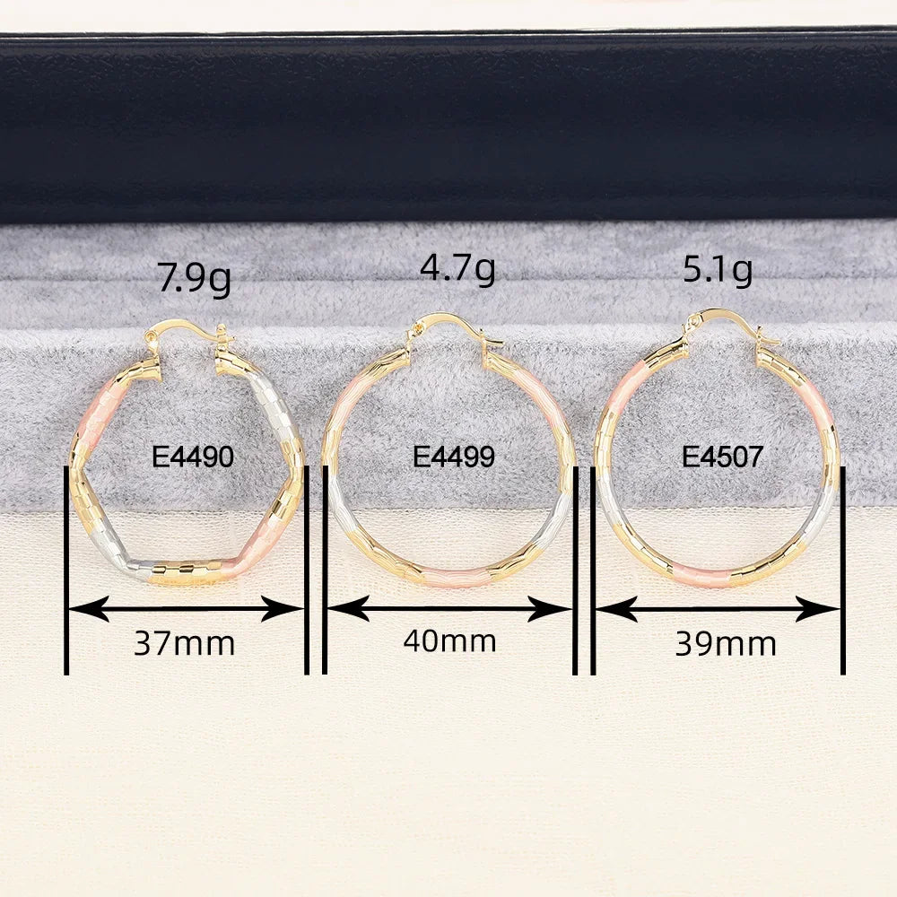 Geometric Statement Hoop Earrings