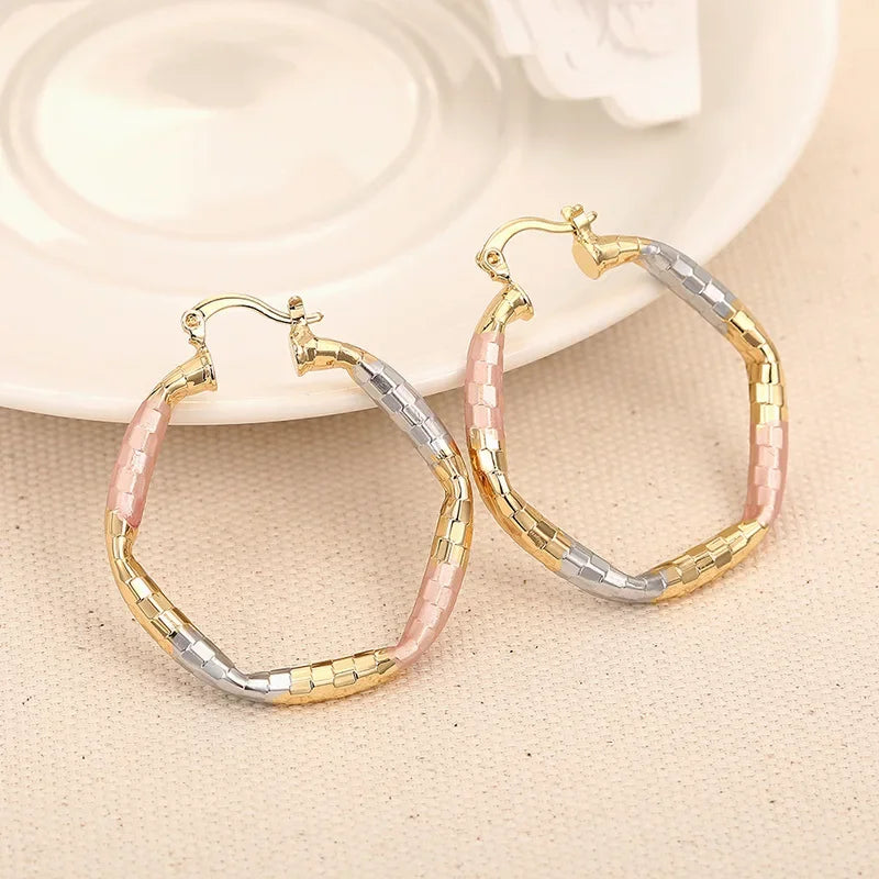 Geometric Statement Hoop Earrings