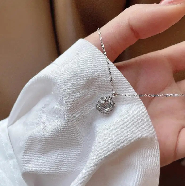 Moissanite Pendant Necklace