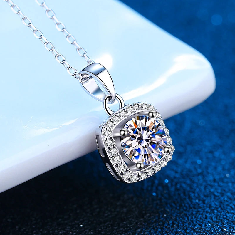 Moissanite Pendant Necklace