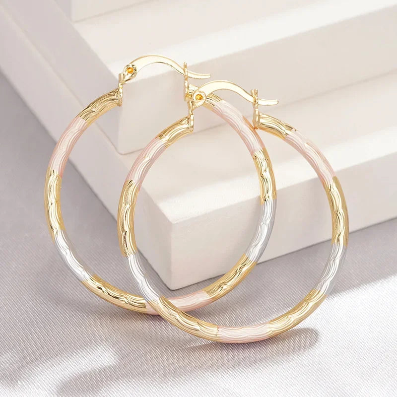 Geometric Statement Hoop Earrings