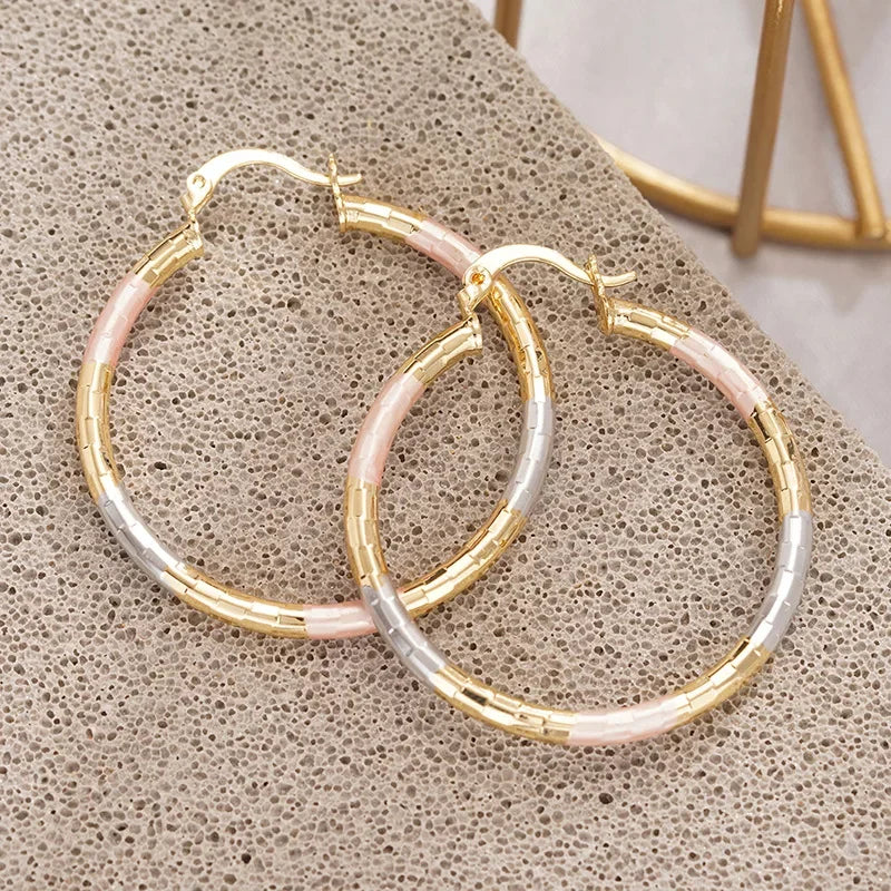 Geometric Statement Hoop Earrings