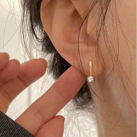 14K Gold Hook Earrings