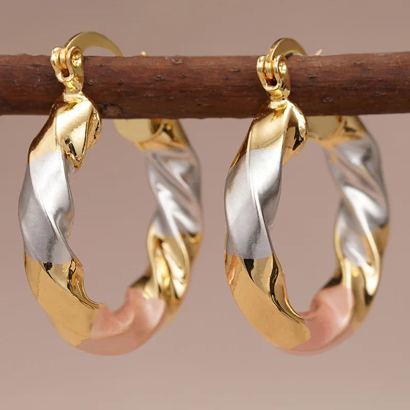 Geometric Statement Hoop Earrings