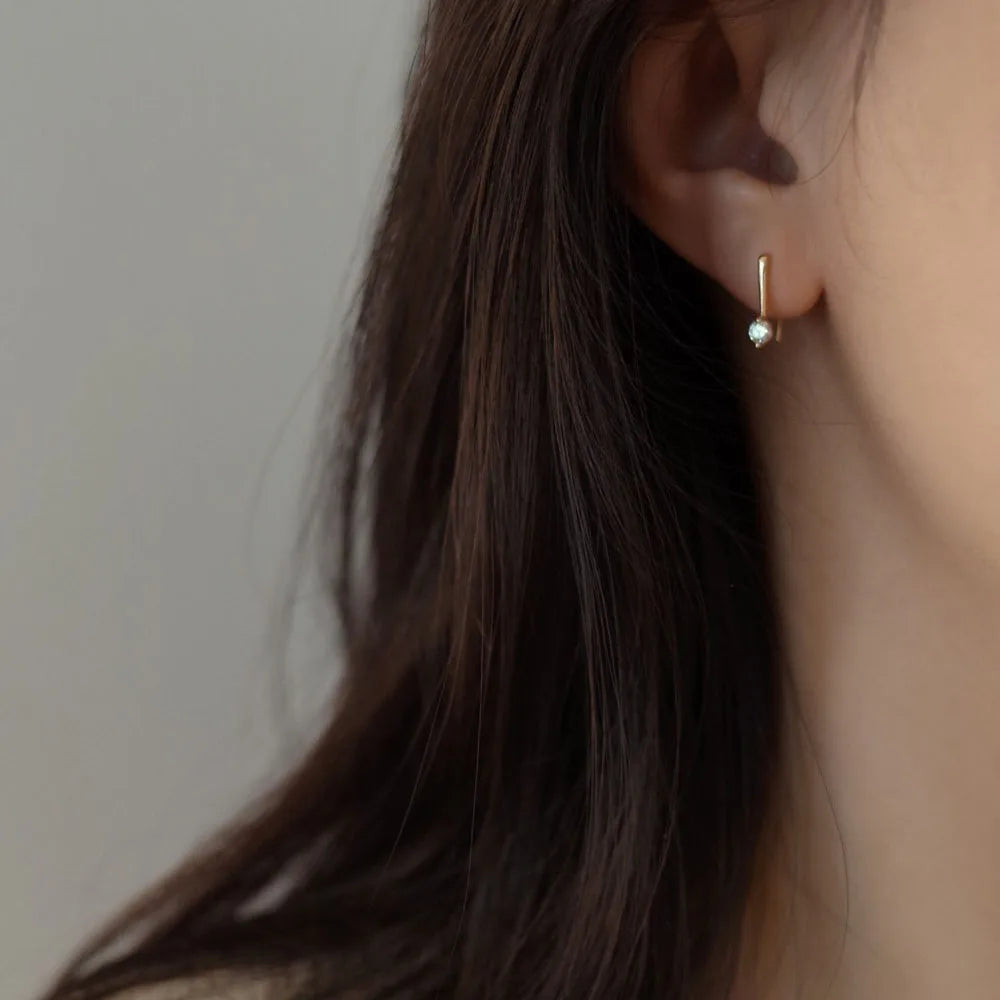 14K Gold Hook Earrings