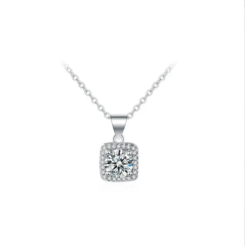 Moissanite Pendant Necklace