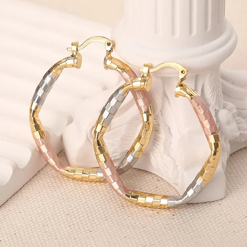 Geometric Statement Hoop Earrings