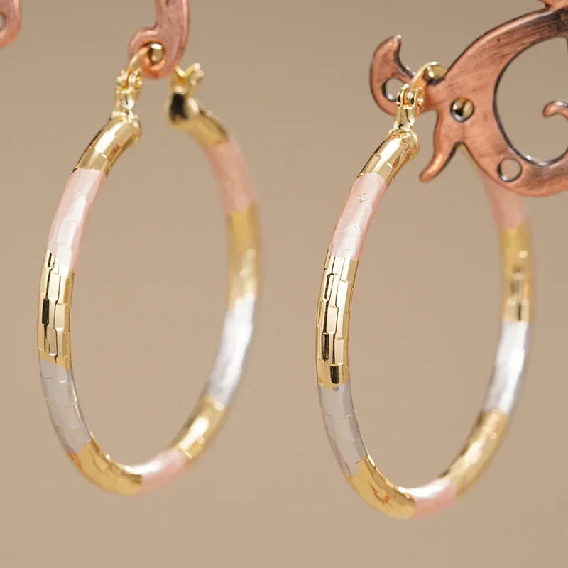 Geometric Statement Hoop Earrings