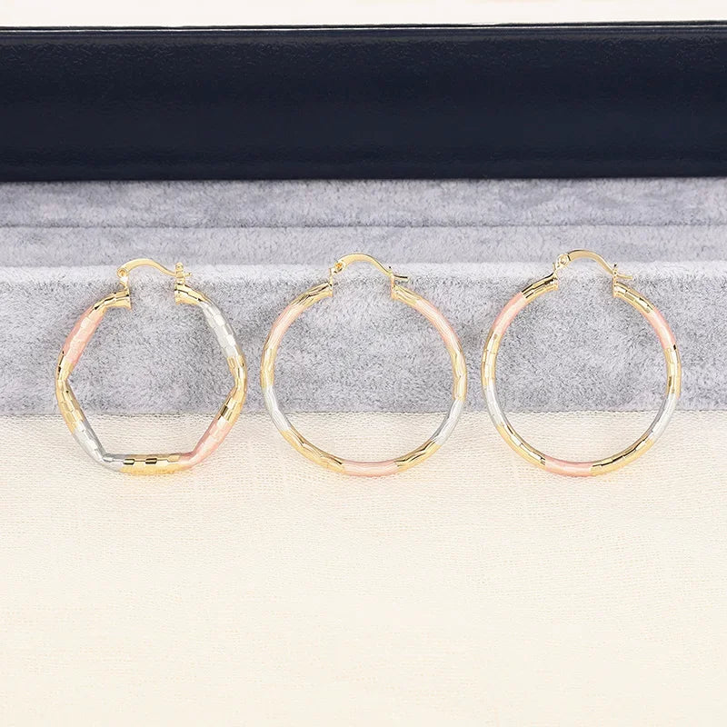 Geometric Statement Hoop Earrings