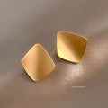 Retro Matte Square Stud Earrings