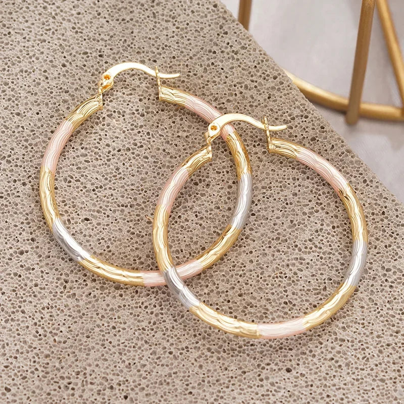 Geometric Statement Hoop Earrings