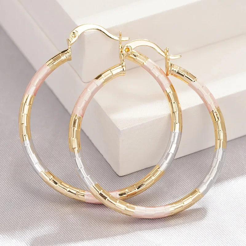 Geometric Statement Hoop Earrings