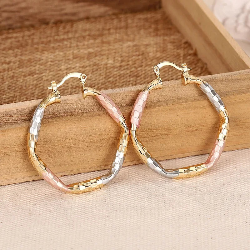Geometric Statement Hoop Earrings