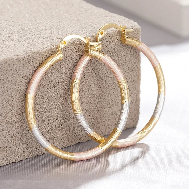 Geometric Statement Hoop Earrings