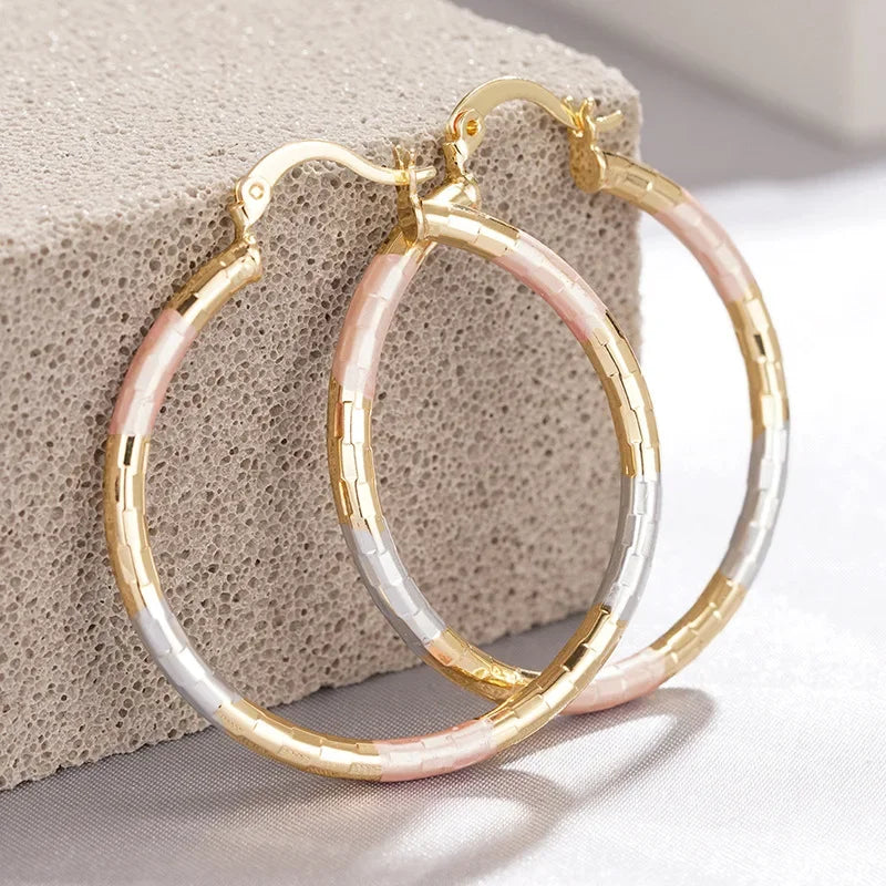 Geometric Statement Hoop Earrings