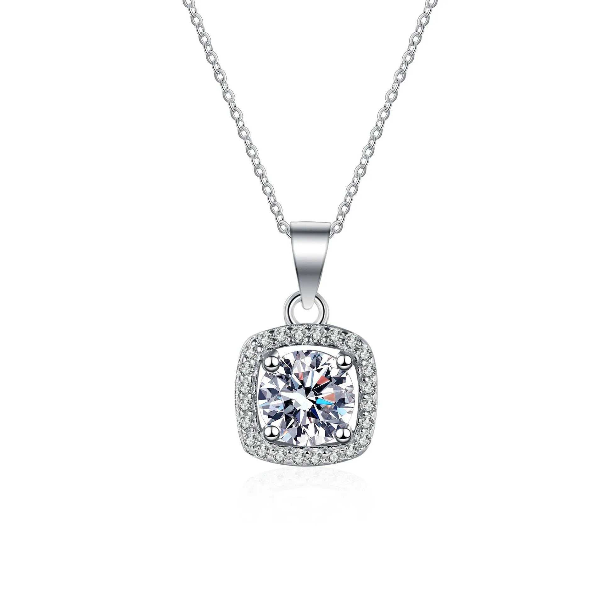 Moissanite Pendant Necklace