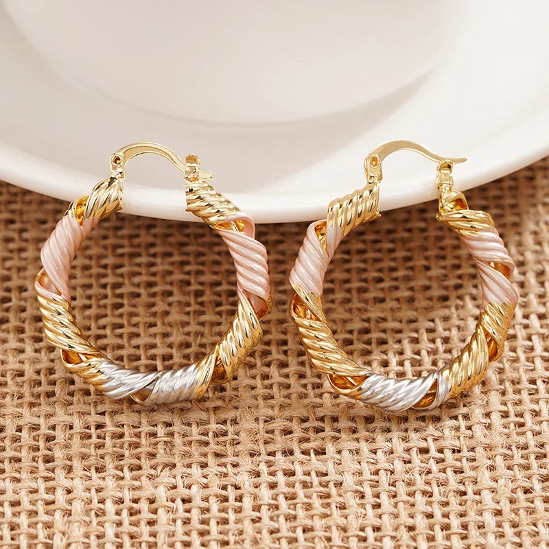 Geometric Statement Hoop Earrings
