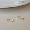 14K Gold Hook Earrings