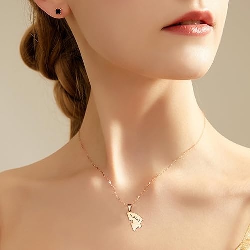 Personalized Puzzled Heart Necklace | Custom Engraved Names